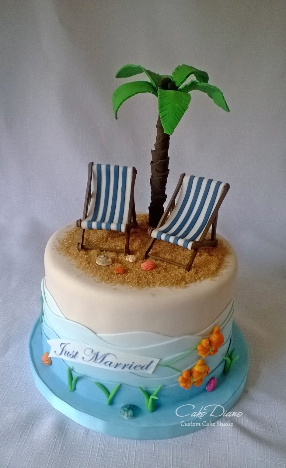 Торт морской пляж