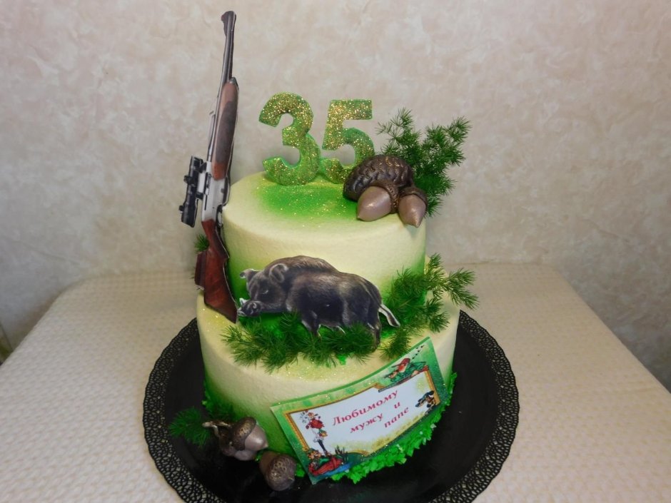 Торт охотнику на день рождения