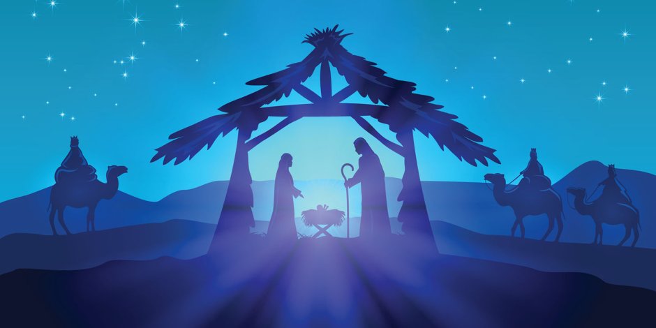 Святые рождение Иисуса Христа вектор