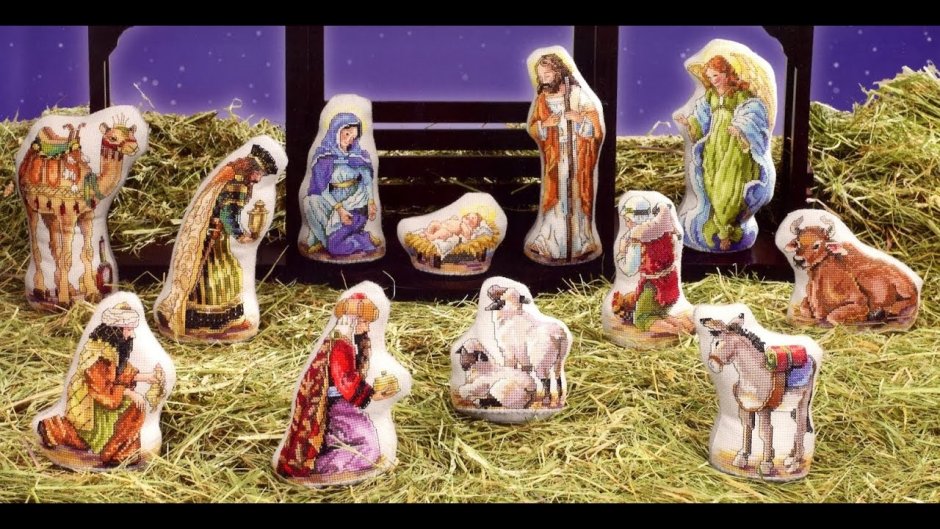 Фигуры Марии и Иосифа для Рождественского вертепа