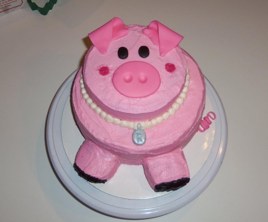 Торт в форме свинки