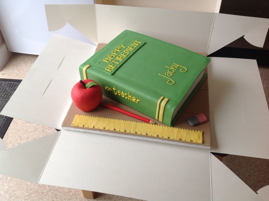 Украшение торта на день учителя