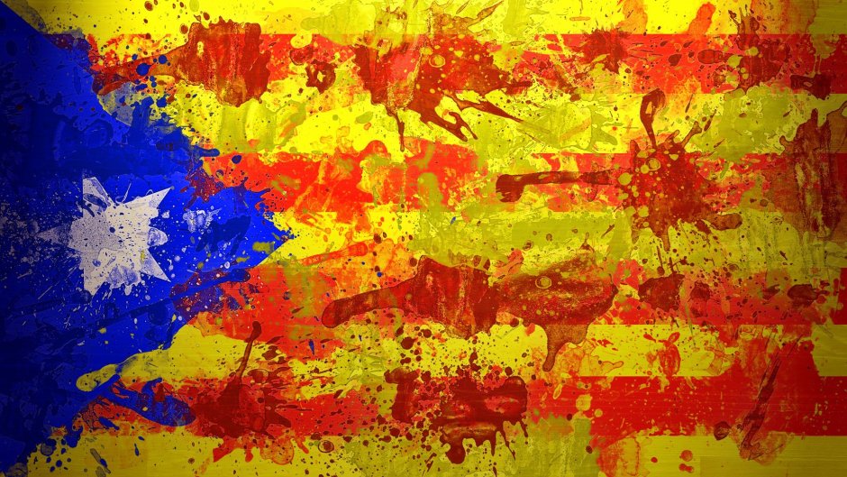Флаг Каталонии Барселона