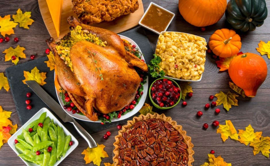 Блюда на день Благодарения в США индейка