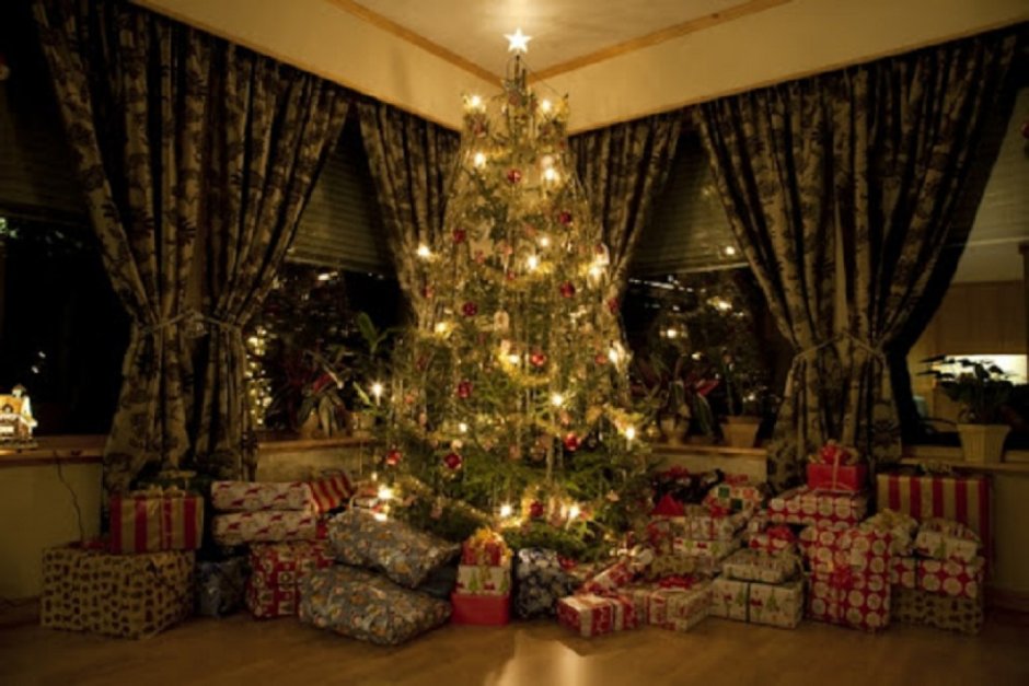 Рождество в Германии елка в доме
