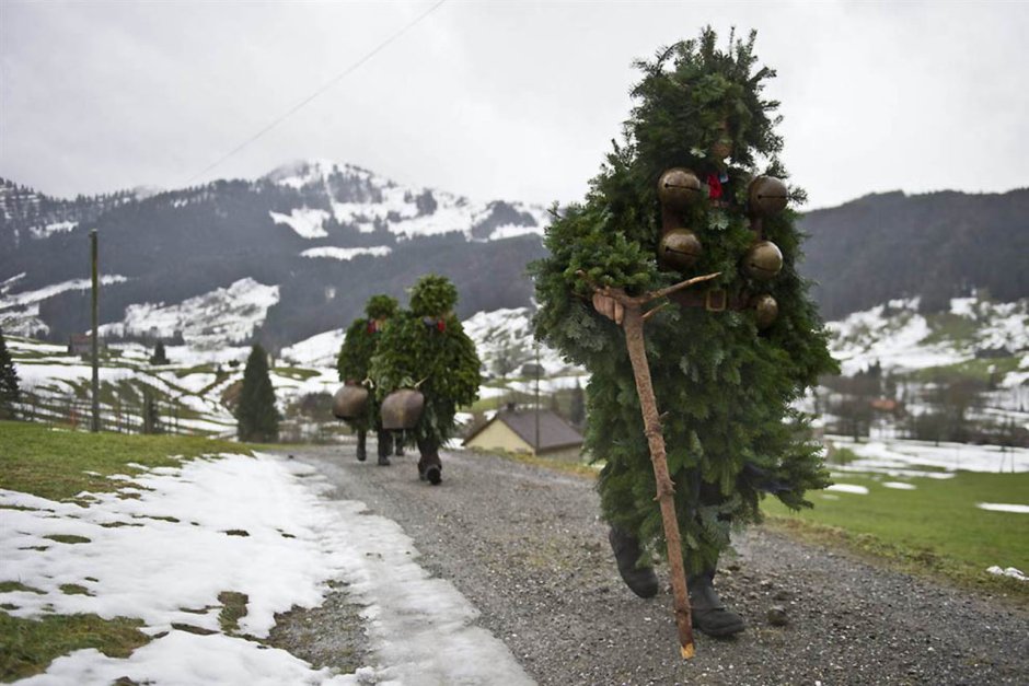 Новогодняя елка в Швейцарии