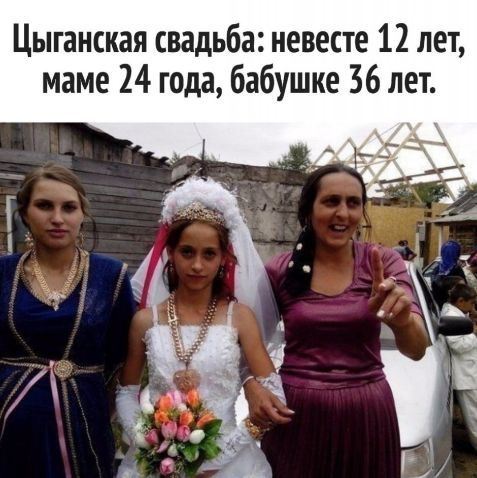 Цыганская свадьба в 12 лет