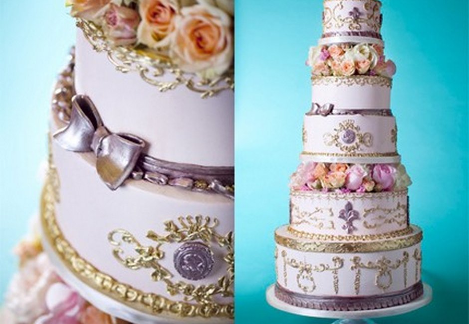Пример декора свадебного торта