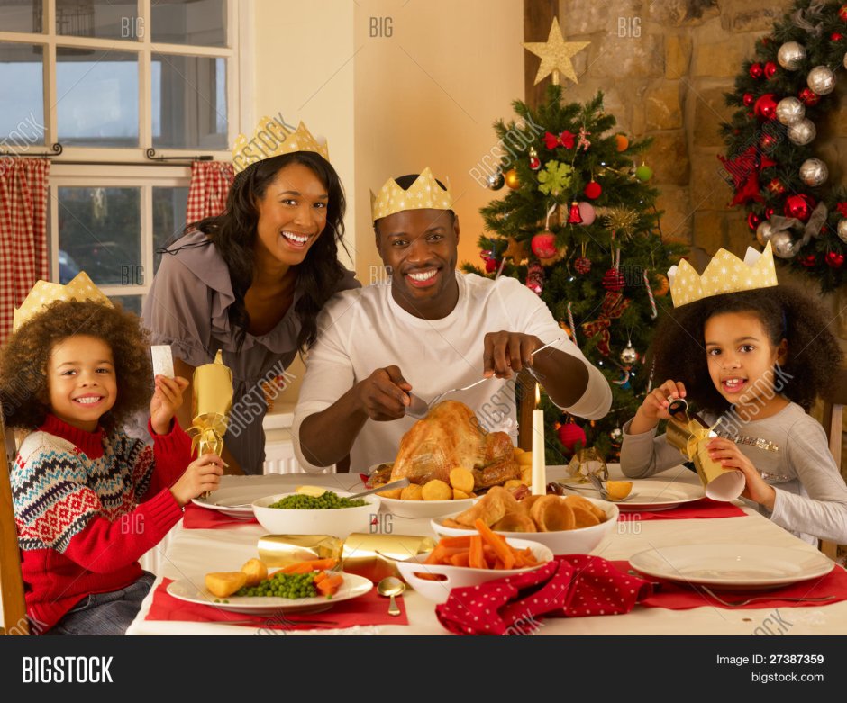 Рождество в Америке семья