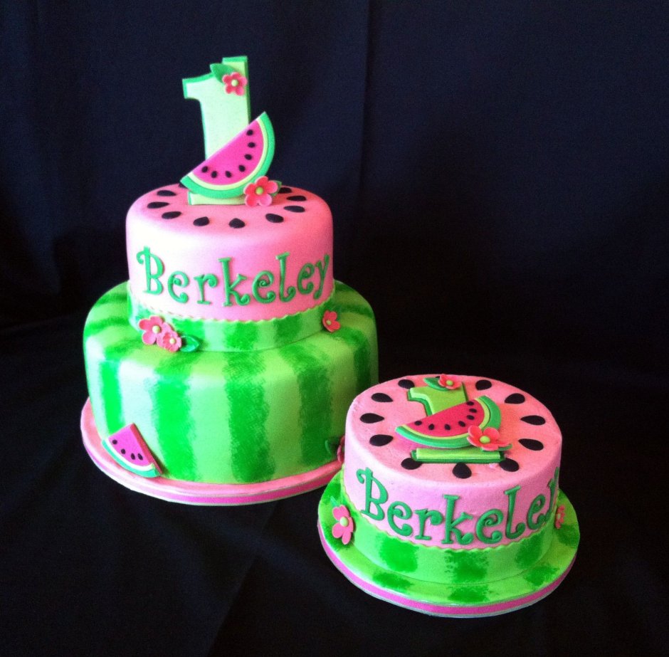 Торт Арбуз на день рождения девочке