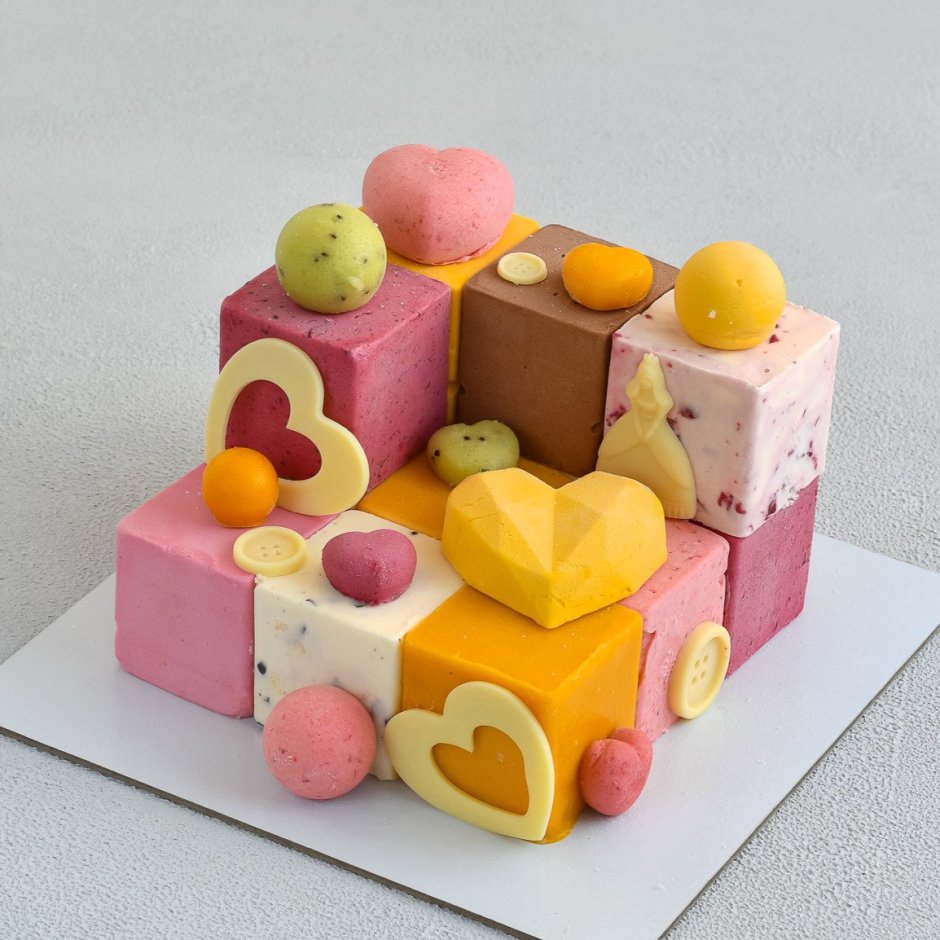 Торт из кубиков