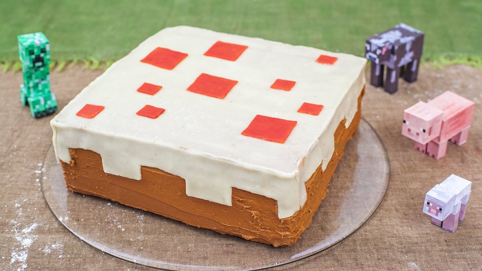 Торт лего квадратный