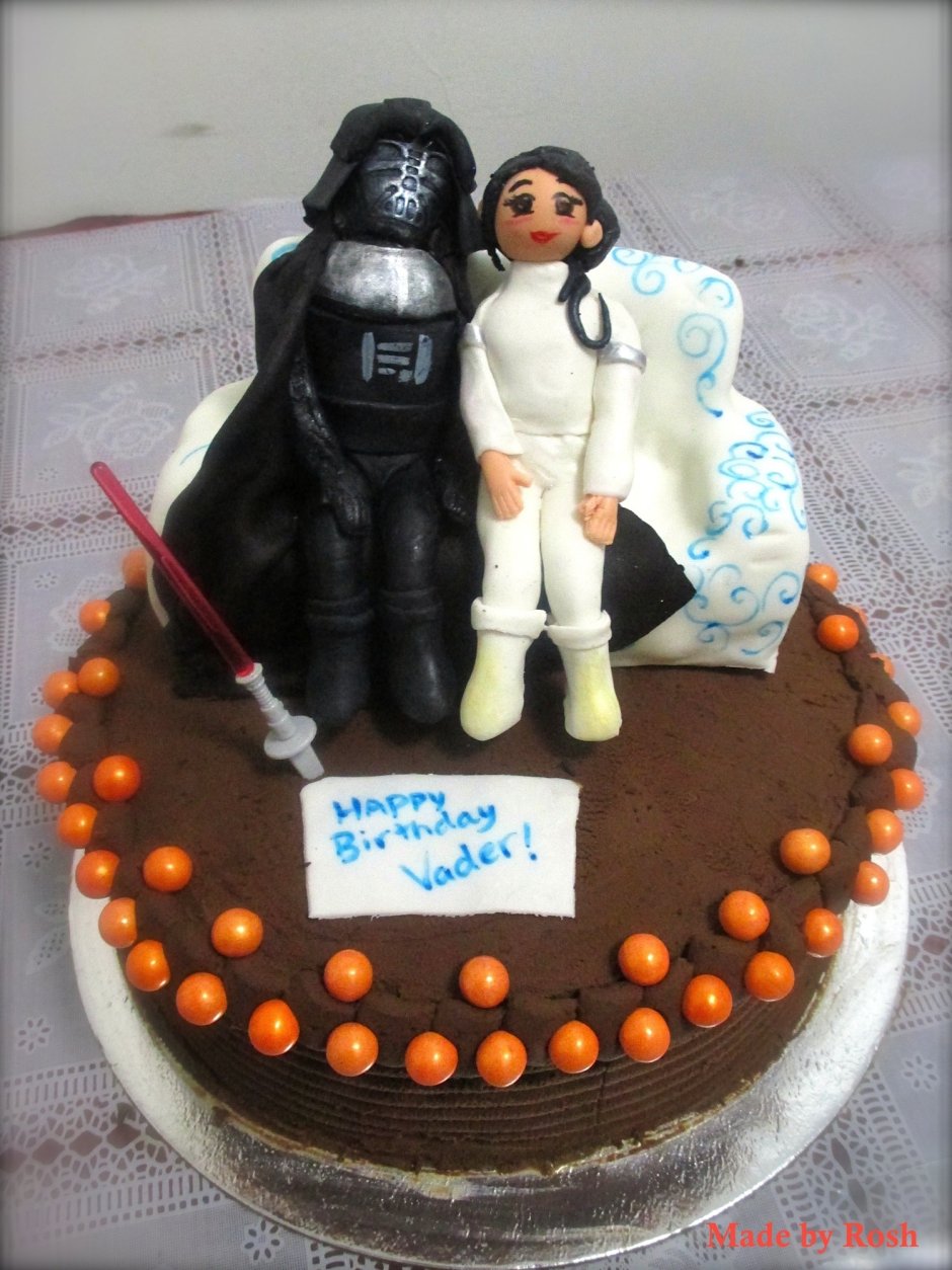 Шоколадный торт в стиле Звездные войны