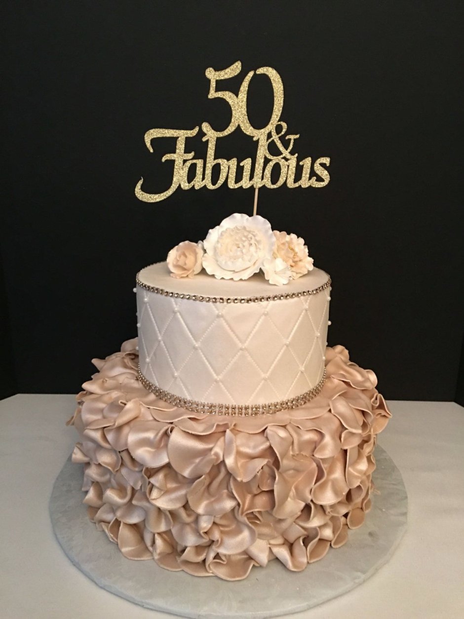 Украшение торта на юбилей 50 лет