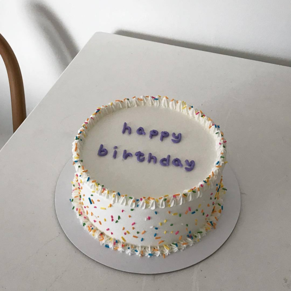 Корейский торт Happy Birthday