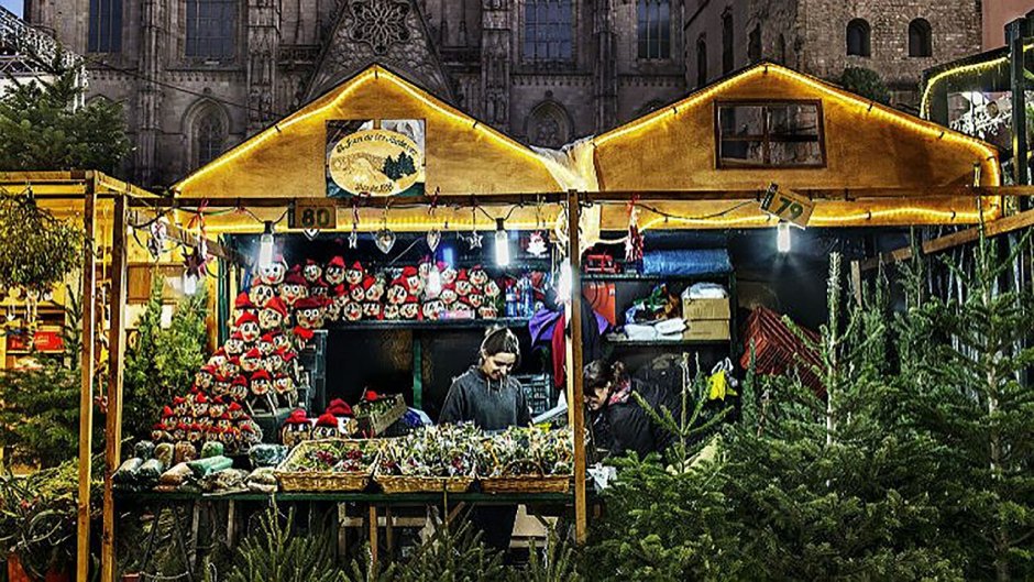 Рождественские рынки в Барселоне