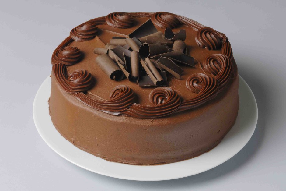 Шоколадные спиральки для торта