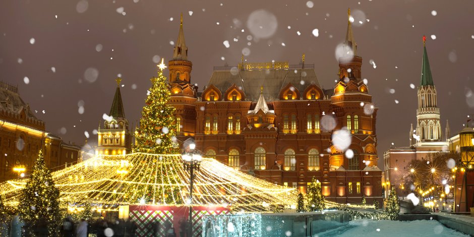 Новогодняя ёлка на красной площади в Москве 2020