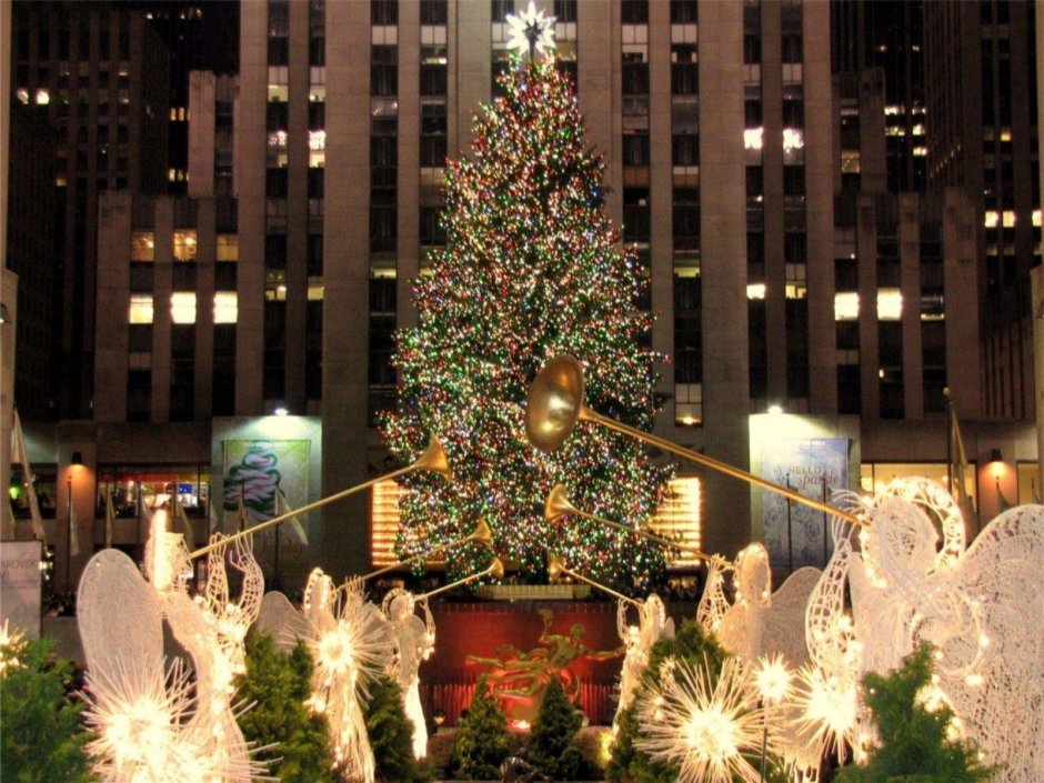 Централ парк в Нью-Йорке в Рождество
