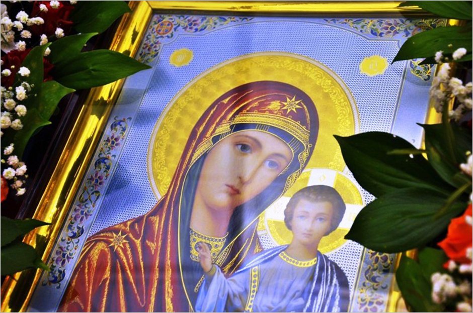 Икона Казанской Божьей матери Храмовая
