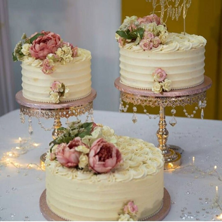 Красивые Свадебные торты небольшие