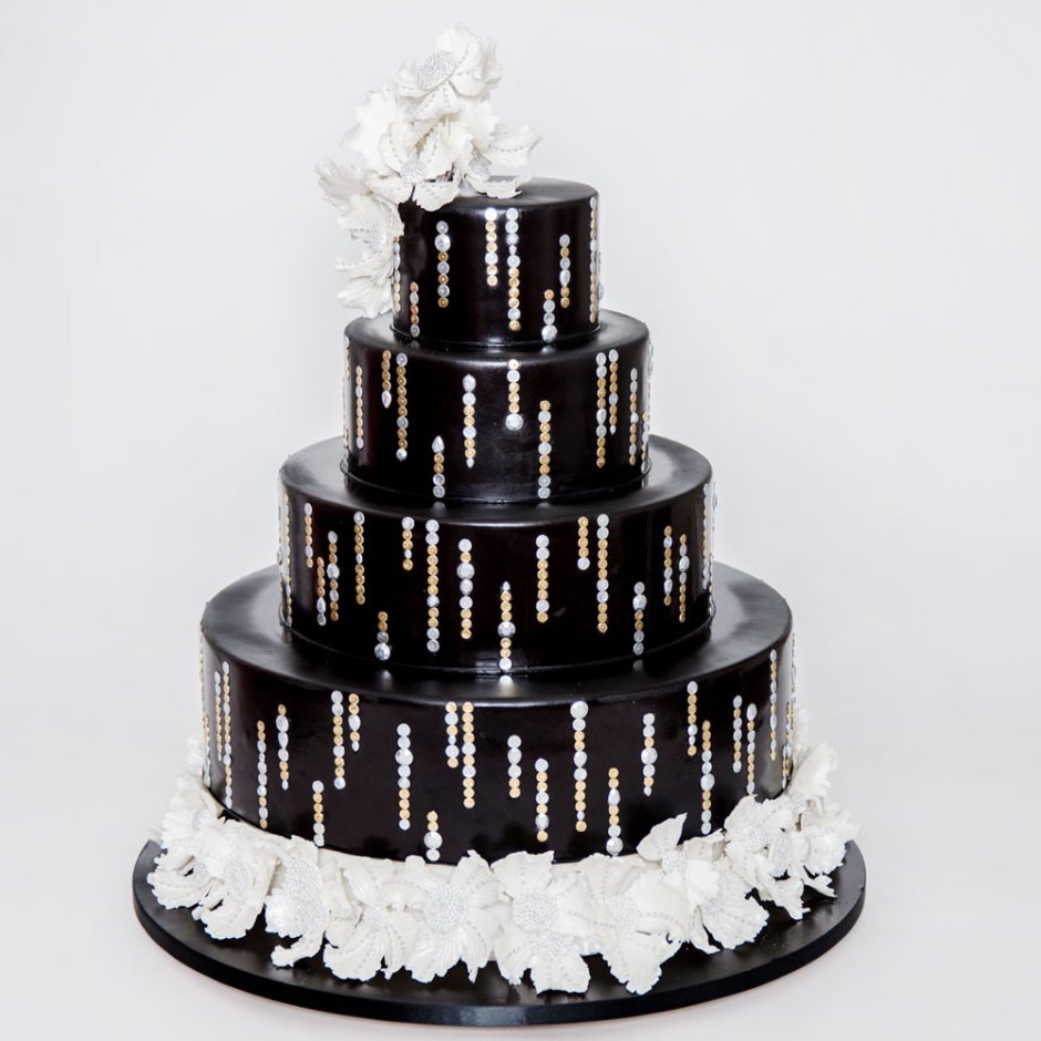 Свадебный торт темный
