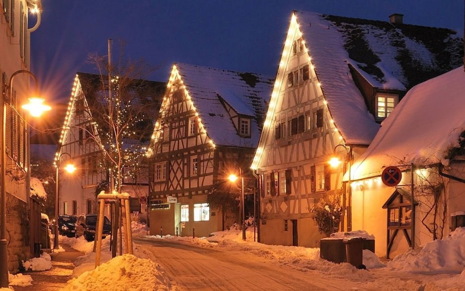 Рождество в Германии улицы