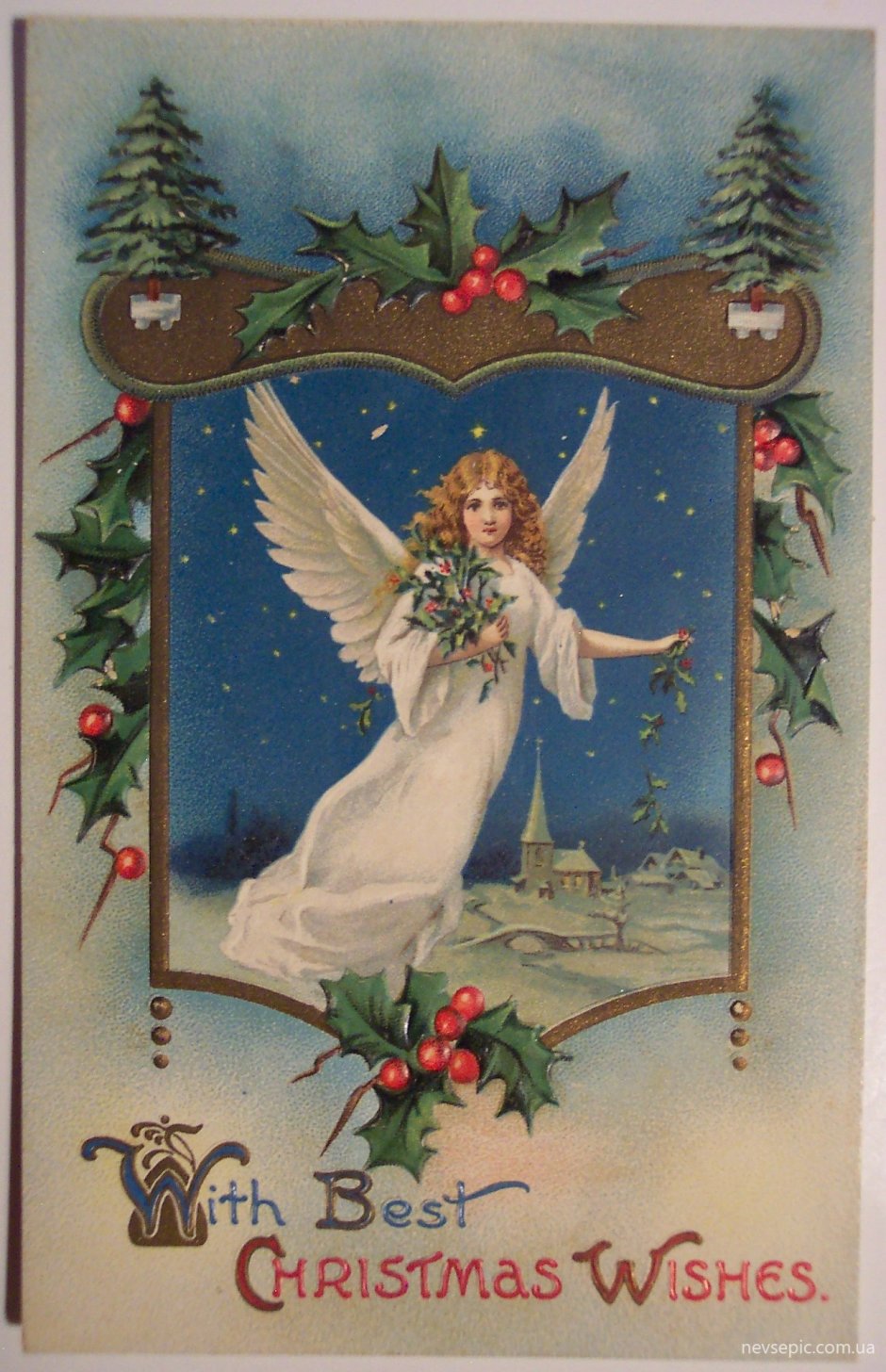 Рождественская открытка католическая