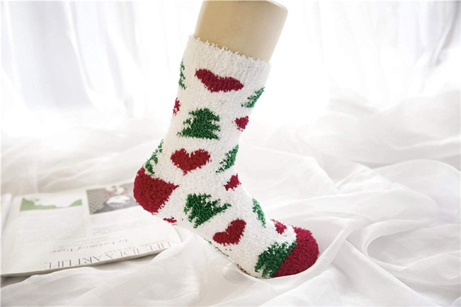 Рождественские носки из флиса