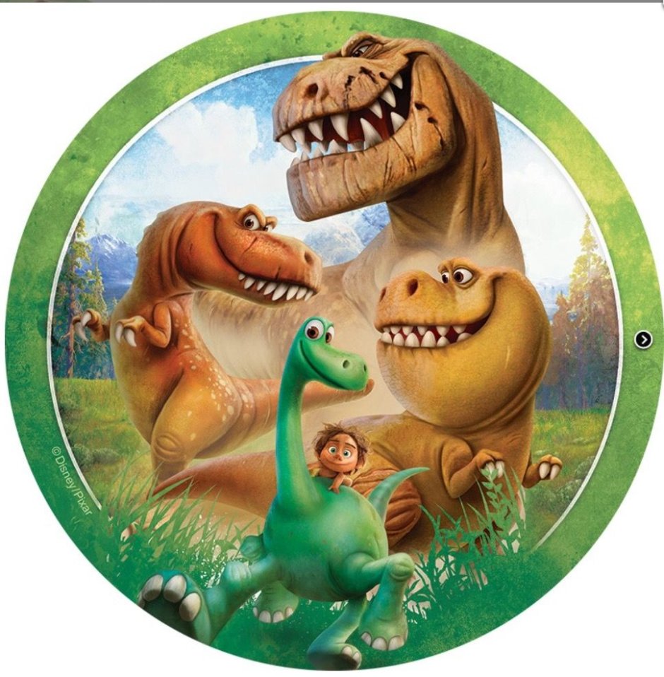 Динозавры детские в круге