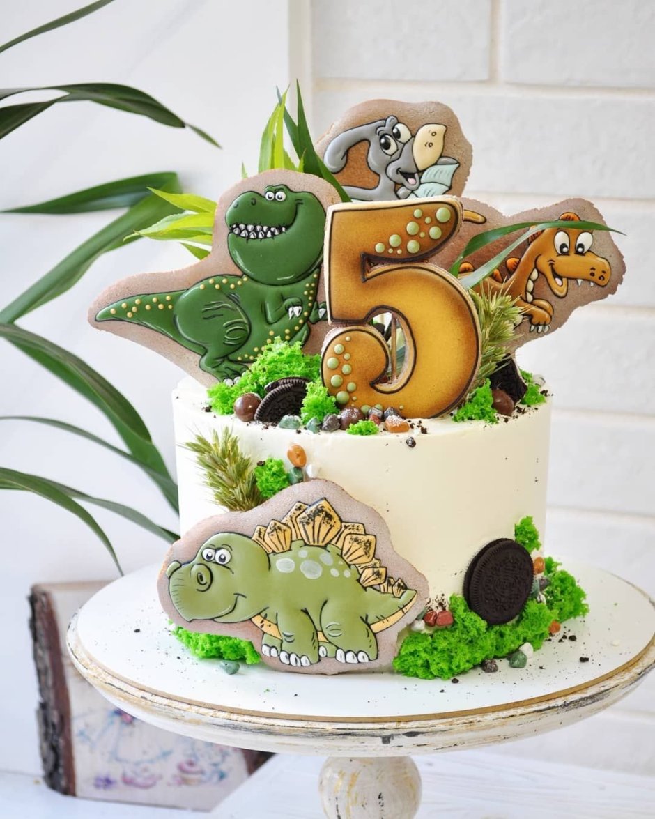 Торт динозавр Дино