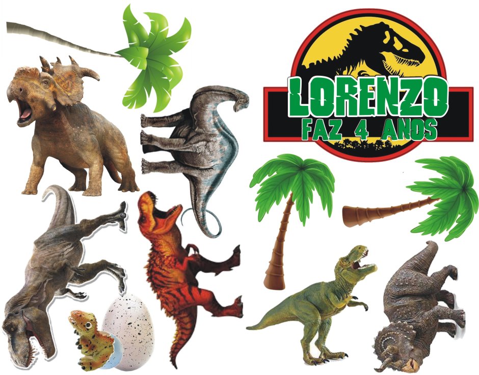 Динозавры макет для печати