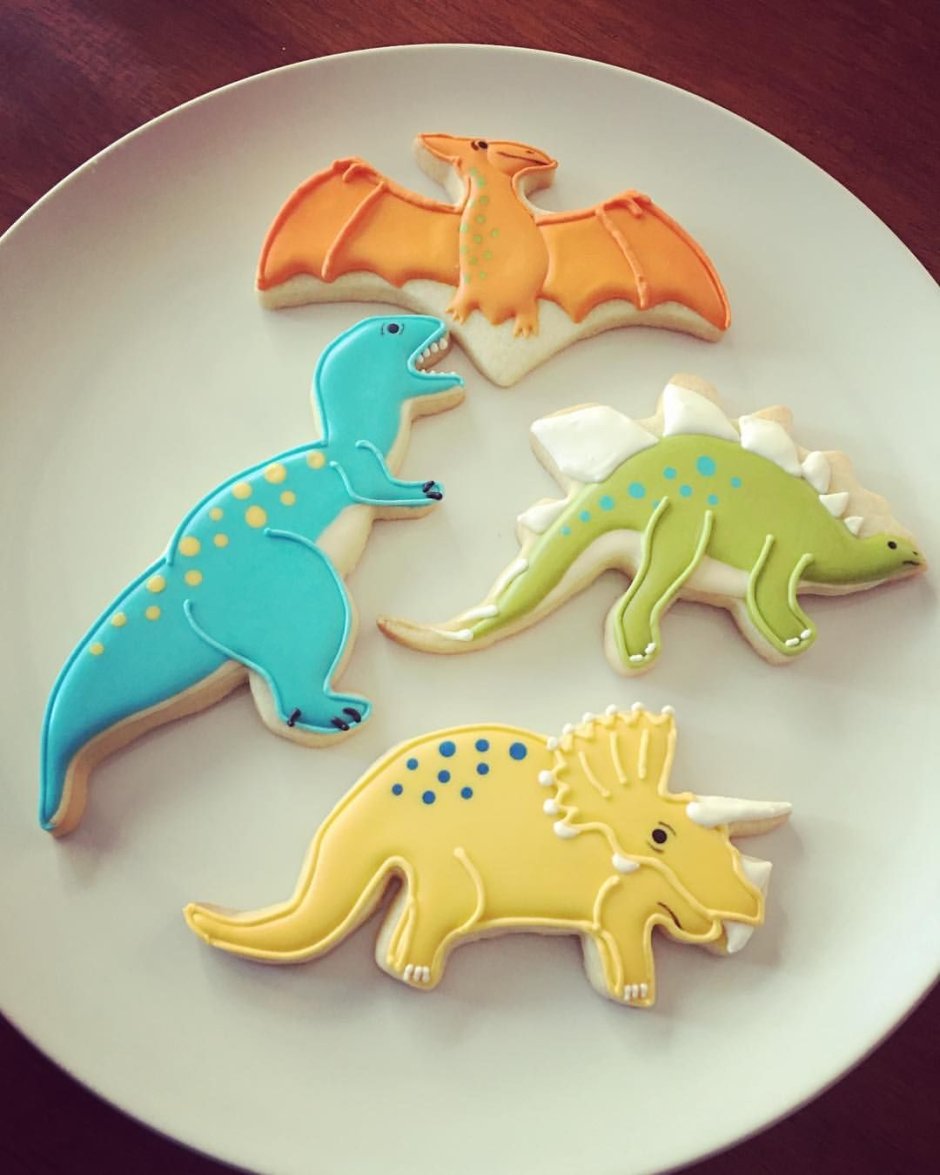 Имбирное печенье динозавр