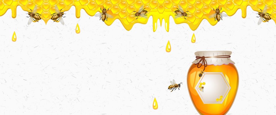 Пчела на рамке с медом