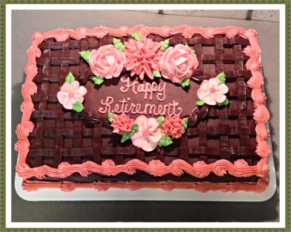 Торт шкатулка с цветами