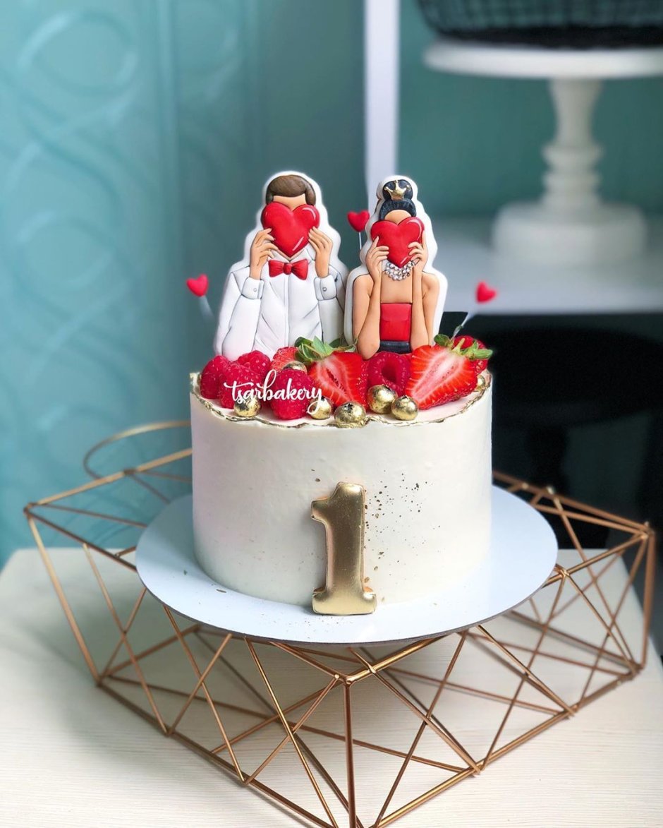 Красивые Свадебные торты двухъярусные