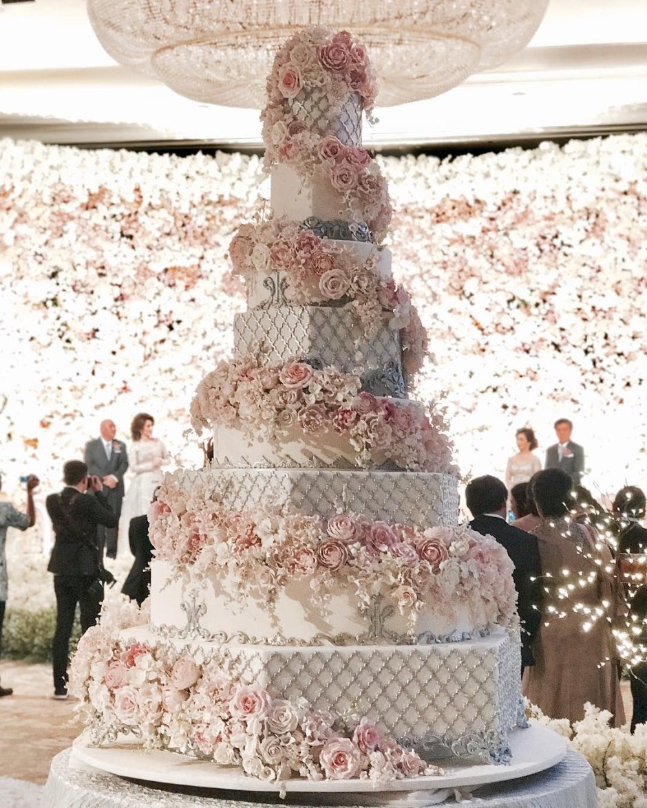 Свадебный торт многоярусный 2020