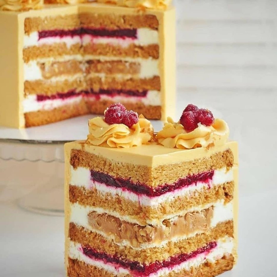 Бисквитный торт Карамельный