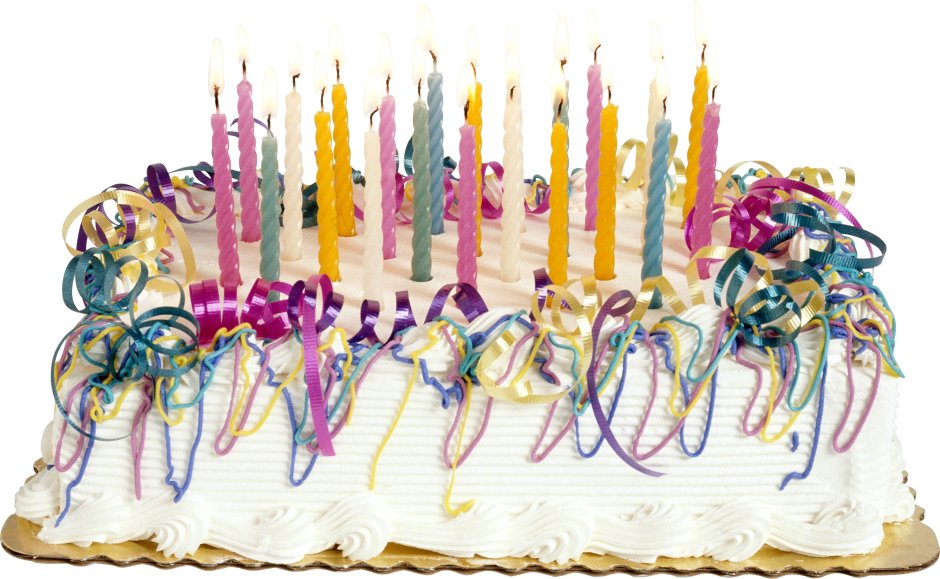 Торт со свечками для фотошопа
