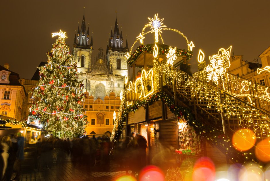 Прага Рождественская ярмарка Староместская площадь