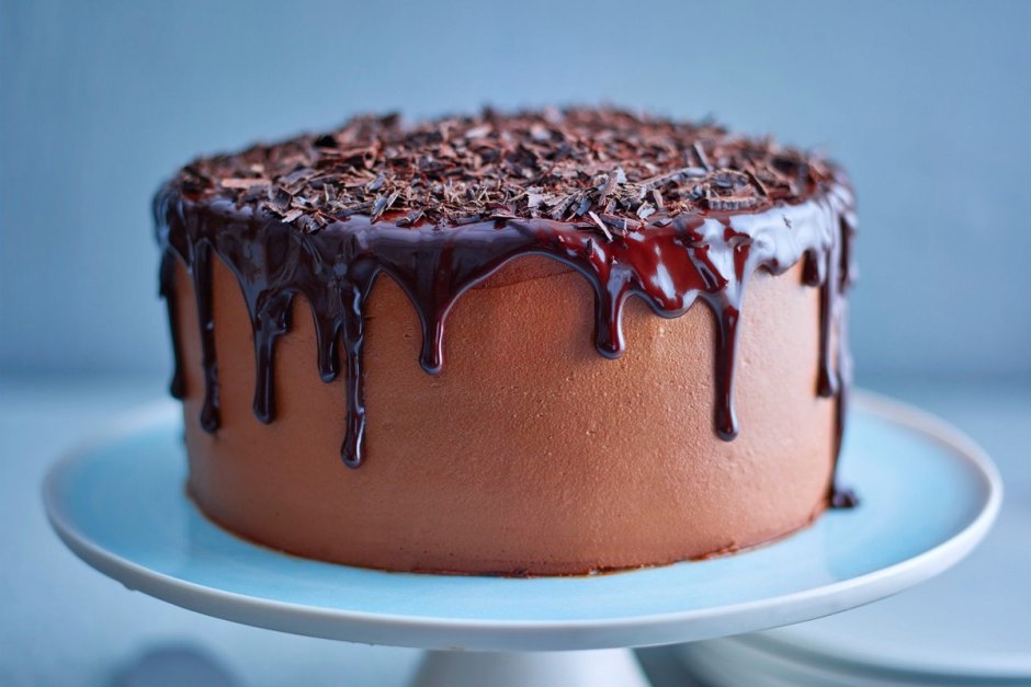 Шоколадный пирог. Мега шоколадный пирог с ганашем.