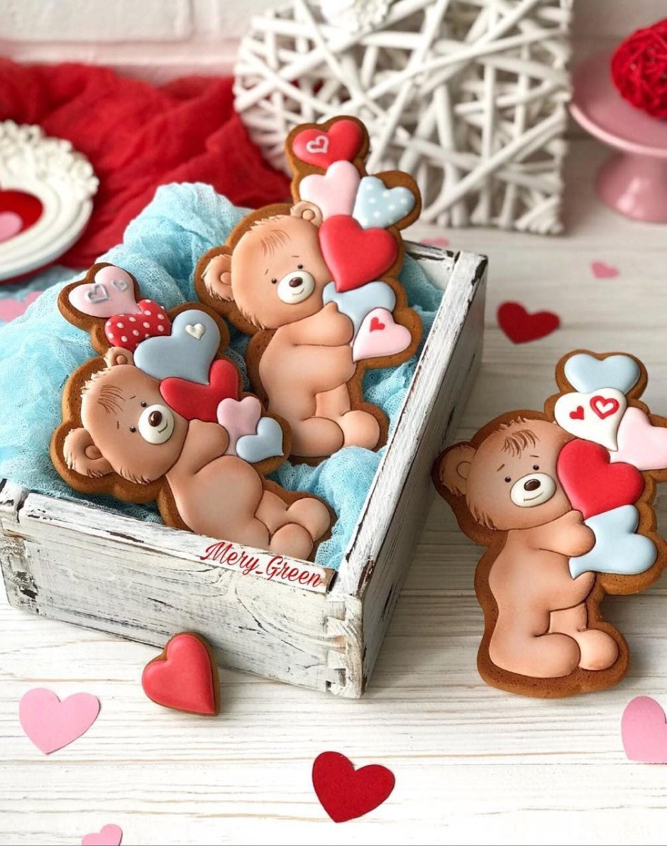 Печенье на день Святого Валентина