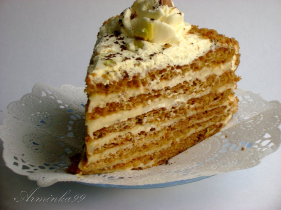 Медовый бисквит для торта пышный