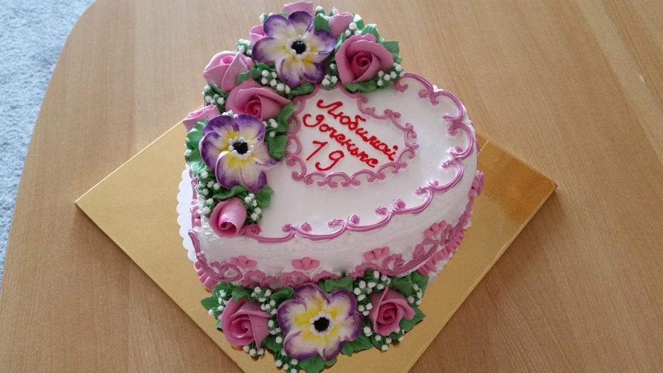 Очень красивый и нежный торт с феей для девочки