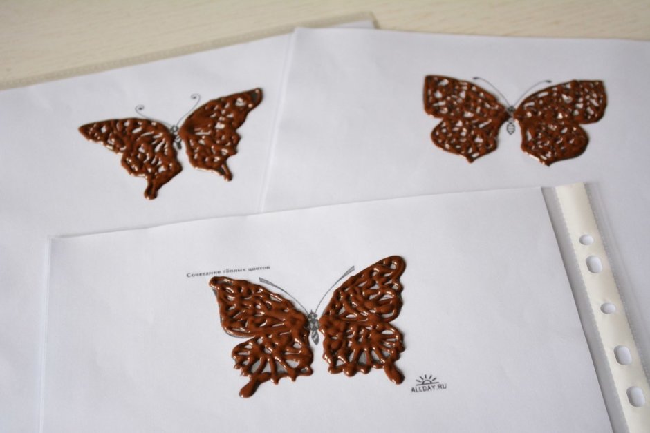 Бабочки для шоколадного декора