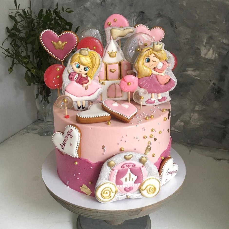 Торт для девочки 4 года на день рождения