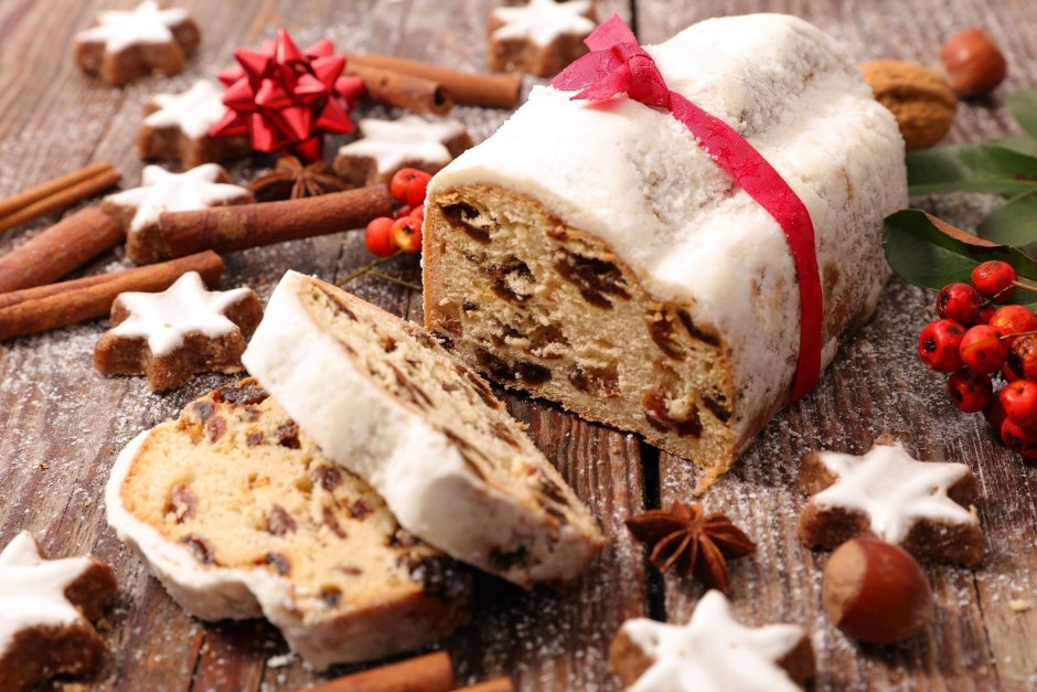 Рождественский кекс с сухофруктами и орехами