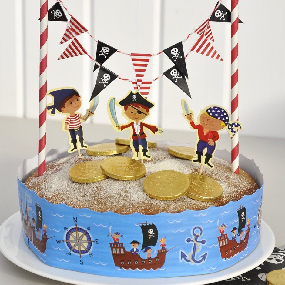 Тортик с лего пиратами