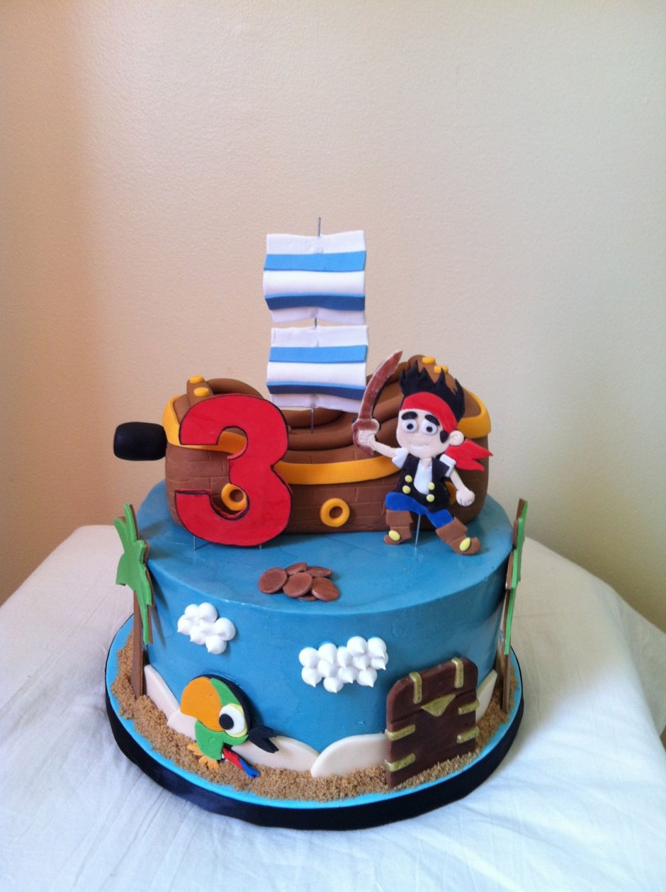 Детский торт с пиратами