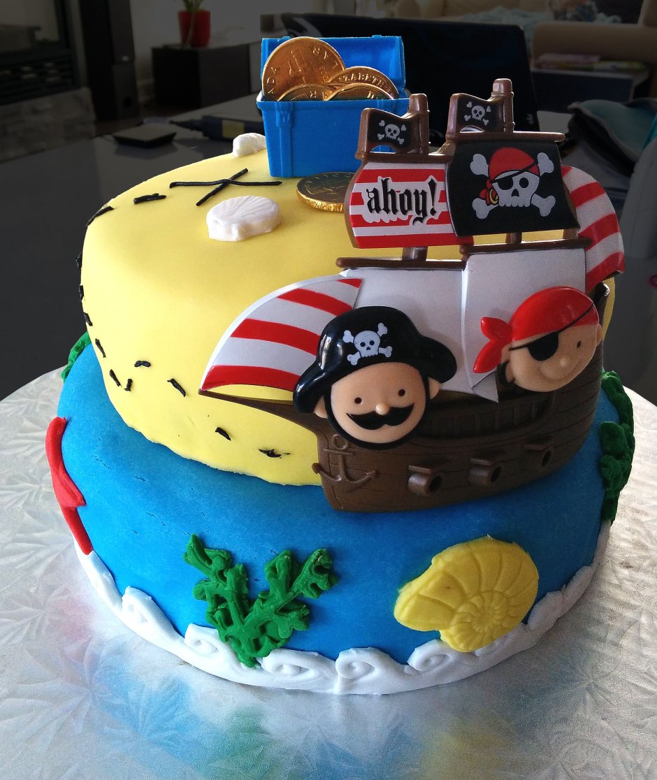 Торт с пиратами для мальчика